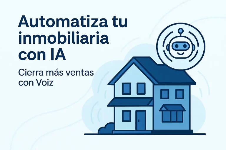 Transforma tu Inmobiliaria con Voiz: Automatización de Llamadas con IA para Multiplicar tus Ventas